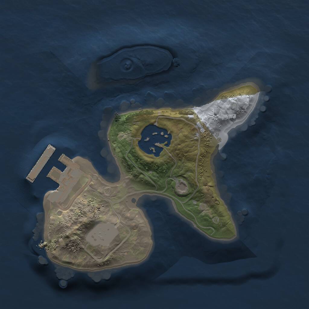 Rust Map: Procedural Map, Size: 1500, Seed: 49183, 3 Monuments