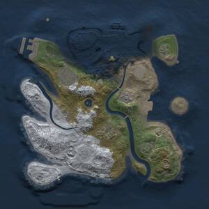 Thumbnail Rust Map: Procedural Map, Size: 2600, Seed: 994605297, 9 Monuments
