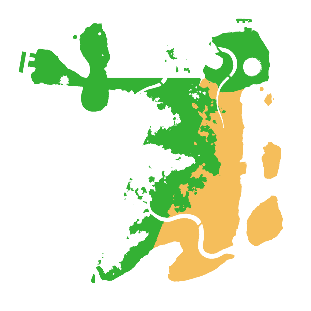 Biome Rust Map: Procedural Map, Size: 3000, Seed: 694211