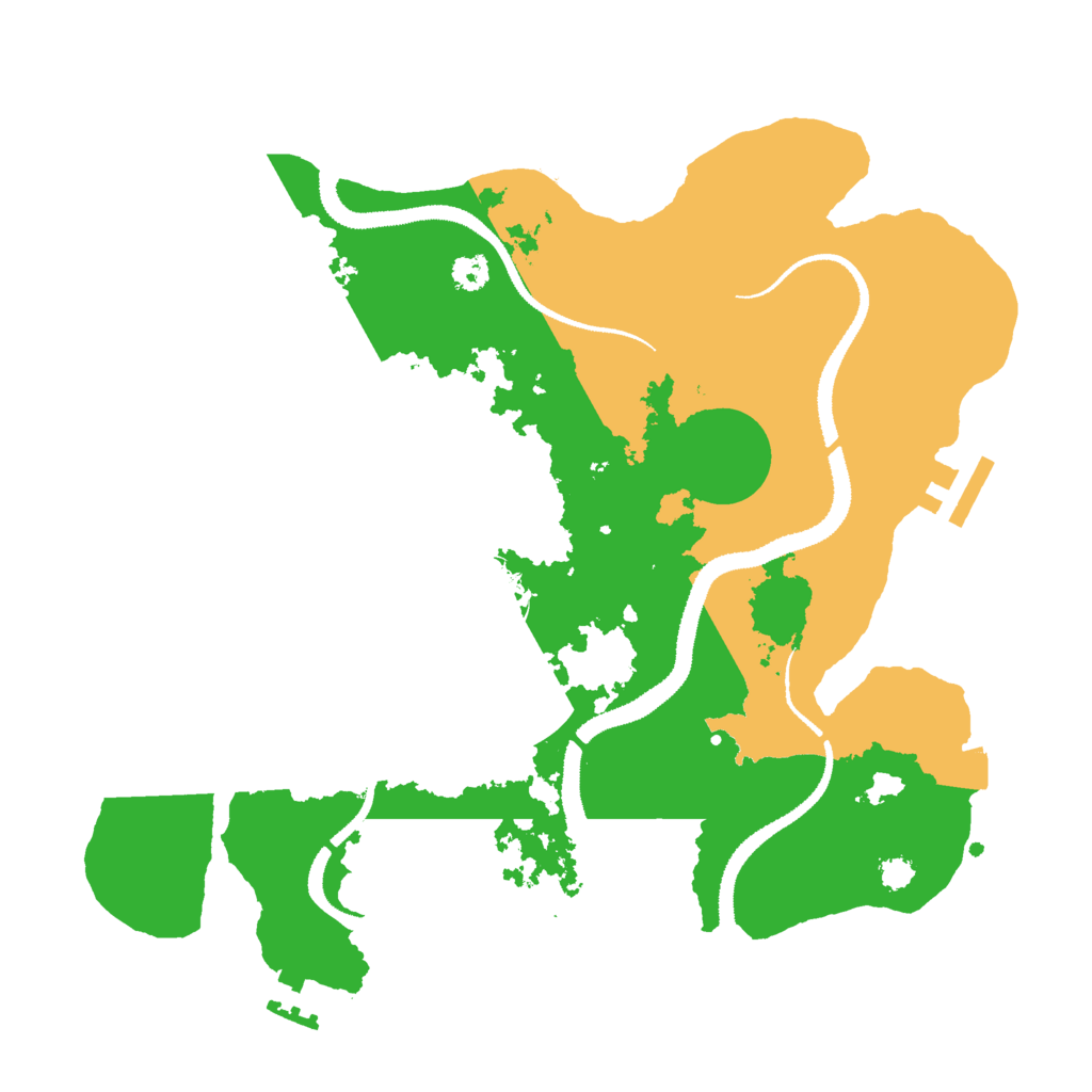 Biome Rust Map: Procedural Map, Size: 3000, Seed: 27716