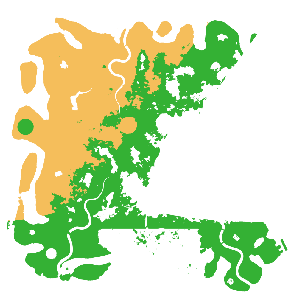 Biome Rust Map: Procedural Map, Size: 5000, Seed: 665428