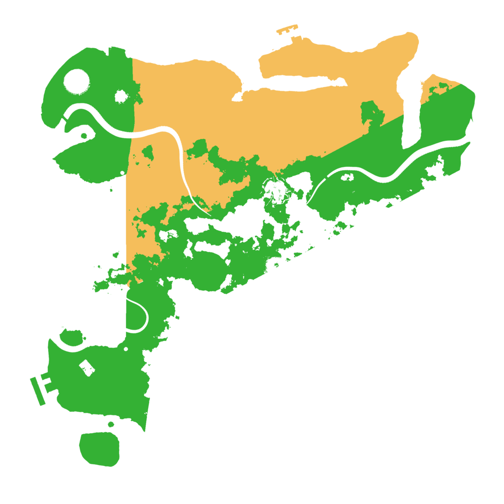 Biome Rust Map: Procedural Map, Size: 3500, Seed: 2046558859