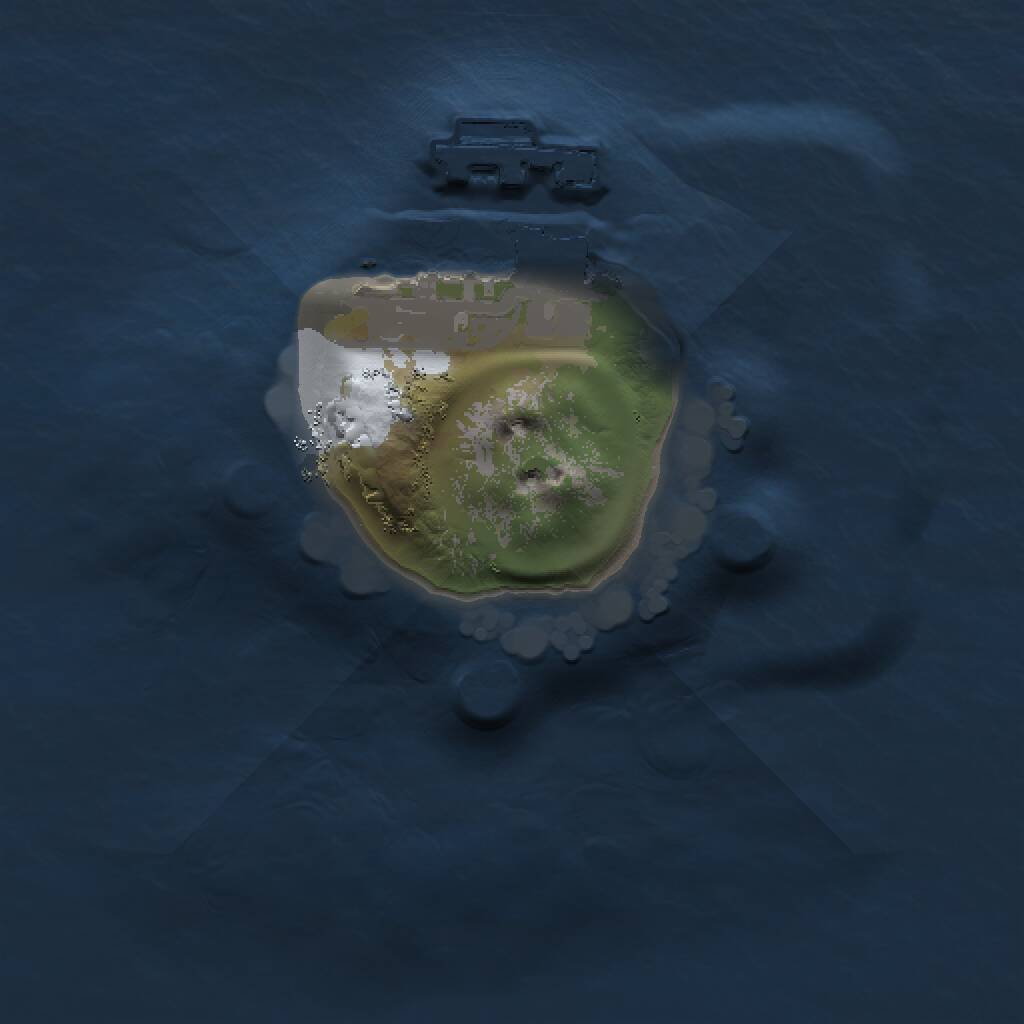 Rust Map: Procedural Map, Size: 1000, Seed: 101935348, 2 Monuments