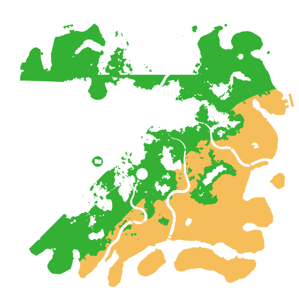 Biome Rust Map: Procedural Map, Size: 4600, Seed: 2591399