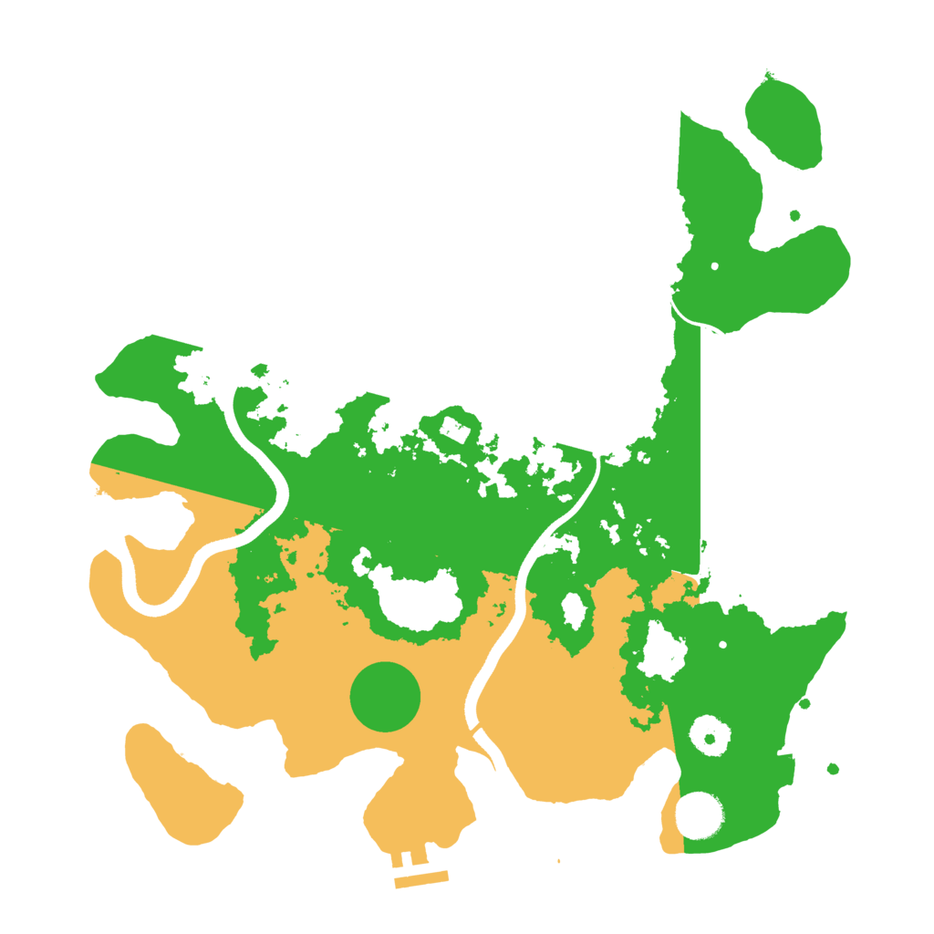 Biome Rust Map: Procedural Map, Size: 3500, Seed: 47129702