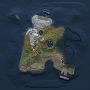 Thumbnail Rust Map: Procedural Map, Size: 2000, Seed: 747249405, 4 Monuments