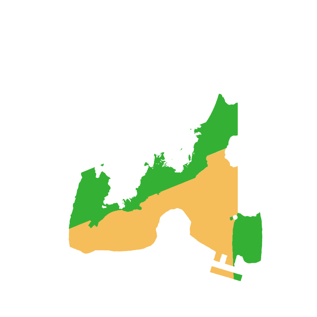 Biome Rust Map: Procedural Map, Size: 2000, Seed: 747249405