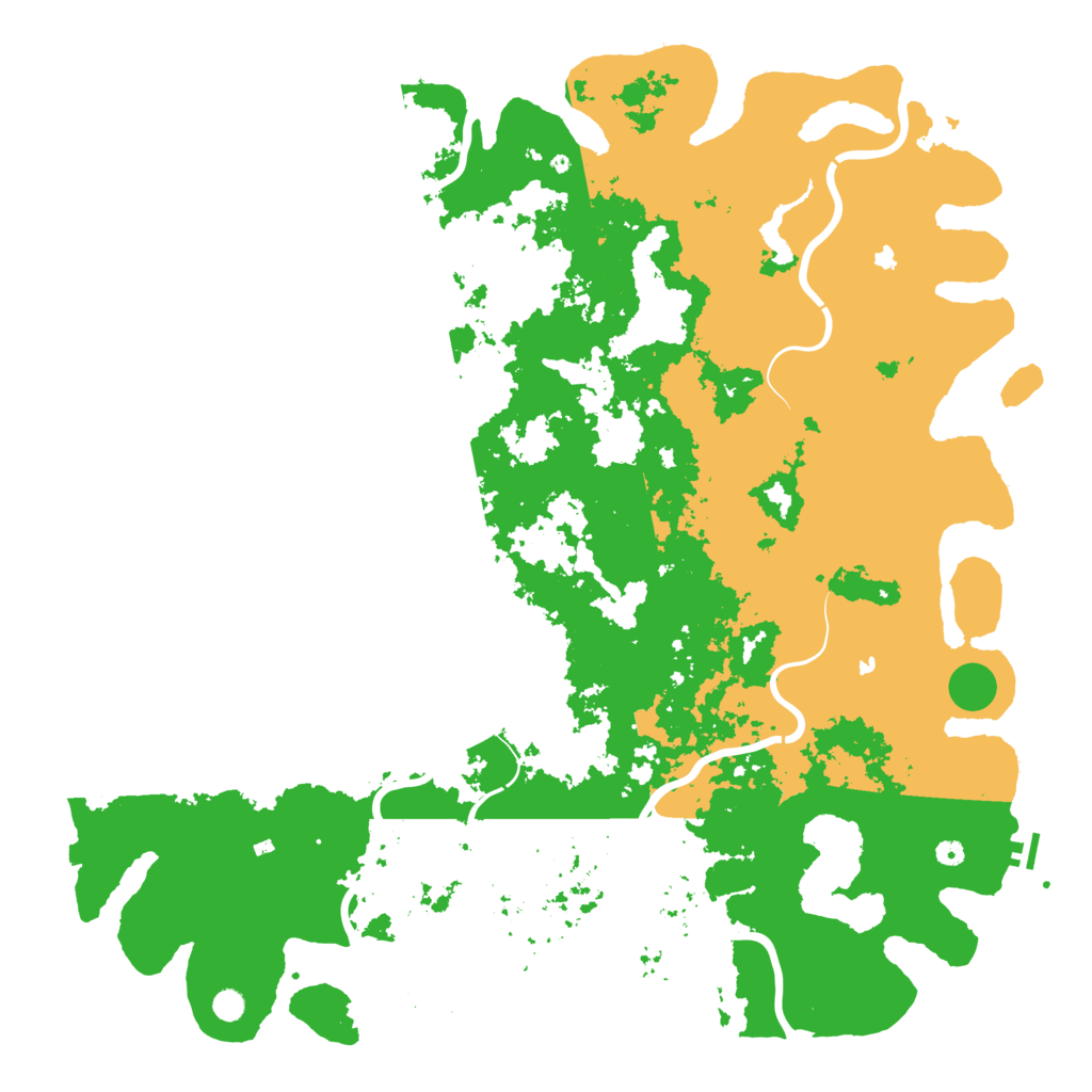 Biome Rust Map: Procedural Map, Size: 6000, Seed: 1488666