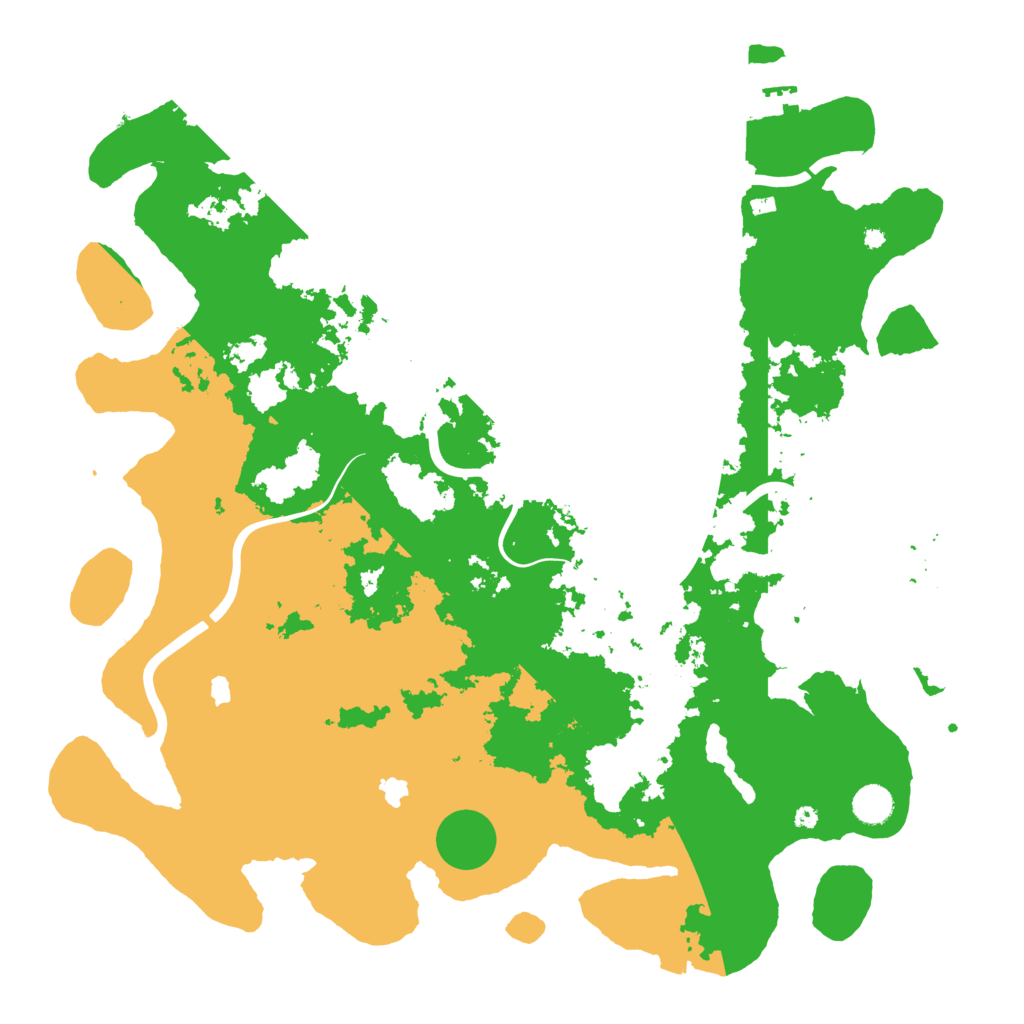 Biome Rust Map: Procedural Map, Size: 4500, Seed: 42424469
