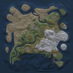 Thumbnail Rust Map: Procedural Map, Size: 3750, Seed: 2012108344, 14 Monuments