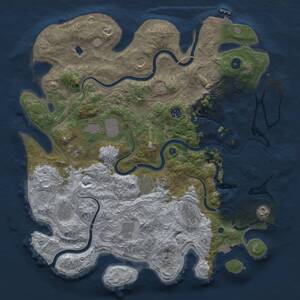 Thumbnail Rust Map: Procedural Map, Size: 4250, Seed: 1912297388, 17 Monuments