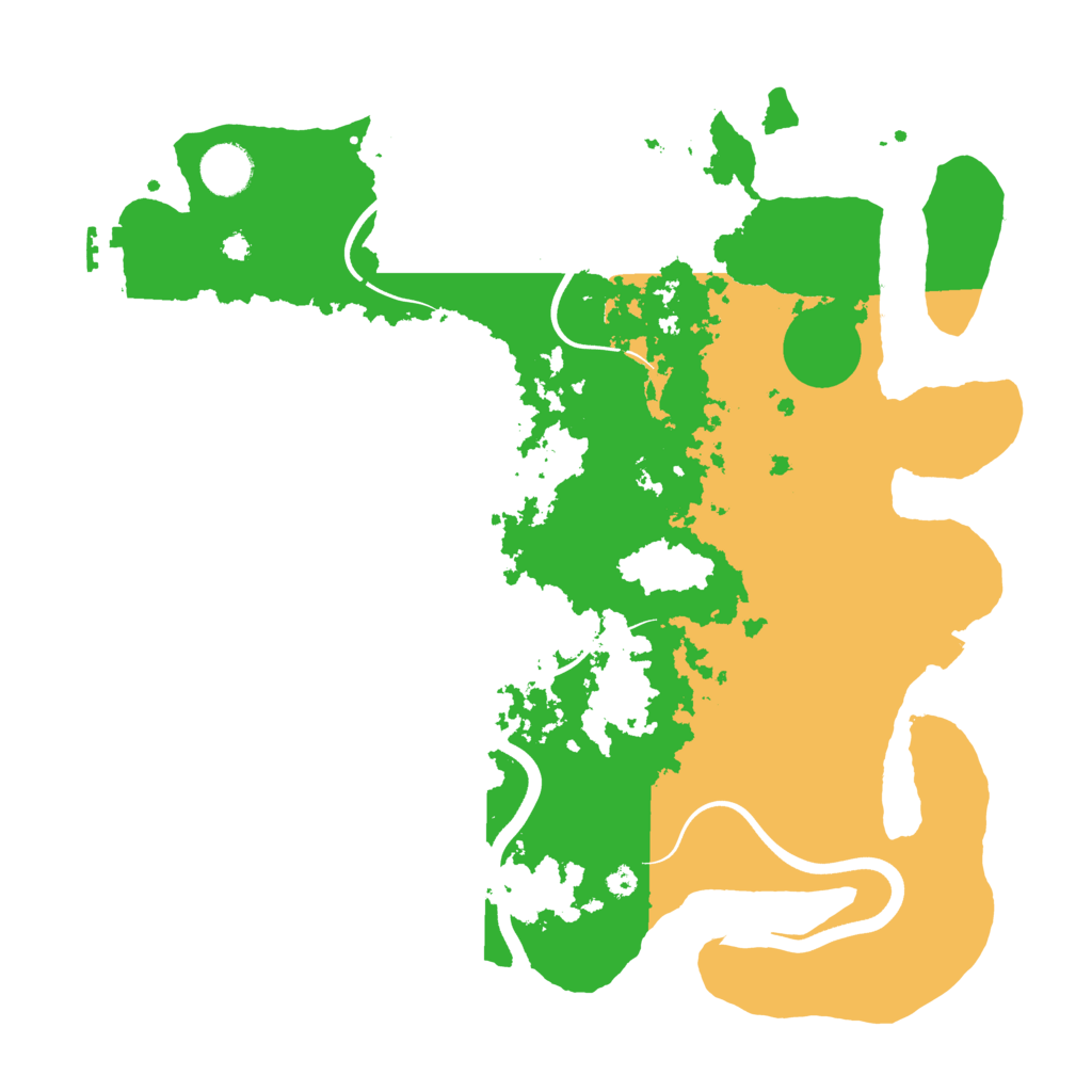 Biome Rust Map: Procedural Map, Size: 3700, Seed: 2091569155