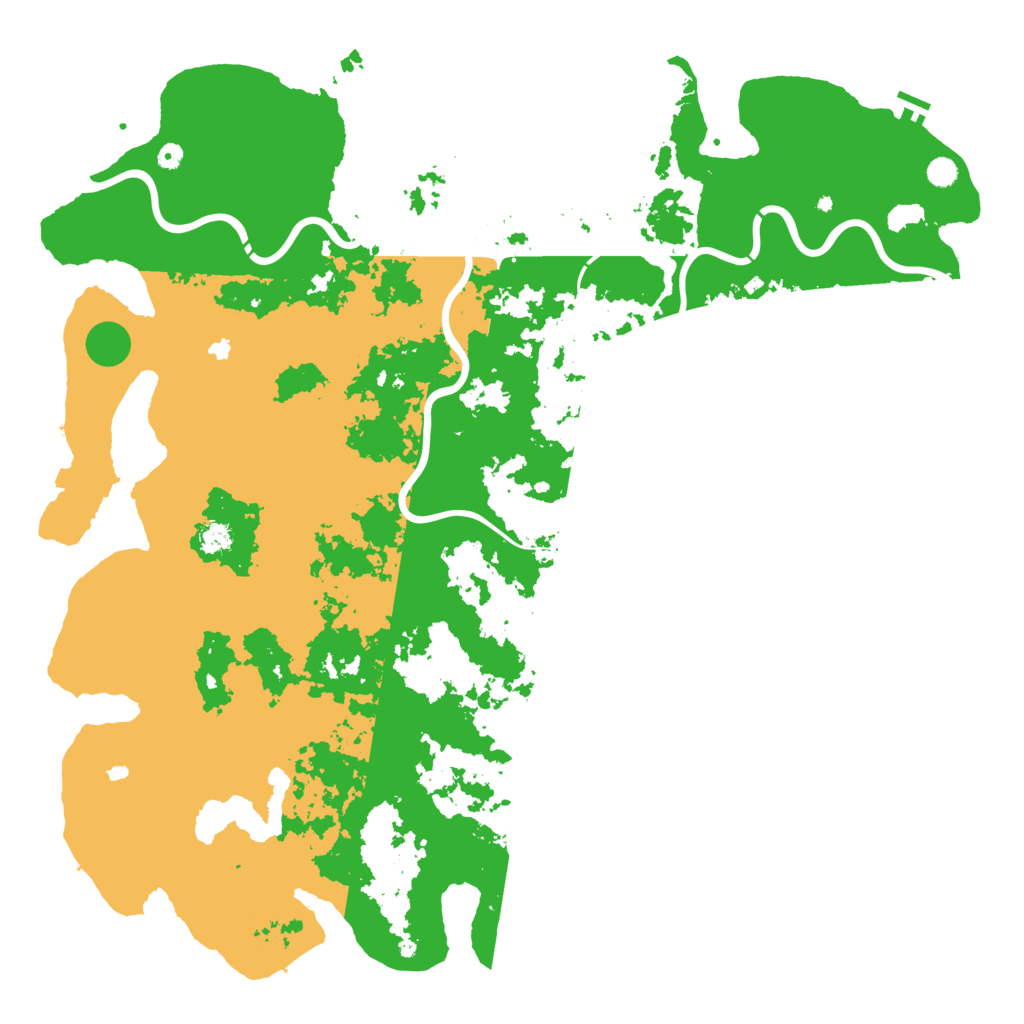 Biome Rust Map: Procedural Map, Size: 6000, Seed: 19283