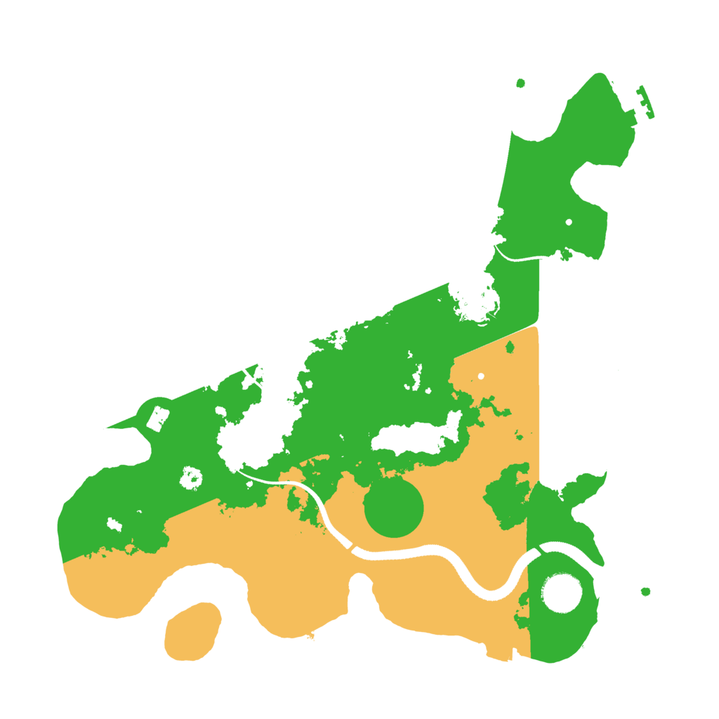 Biome Rust Map: Procedural Map, Size: 3200, Seed: 59883644