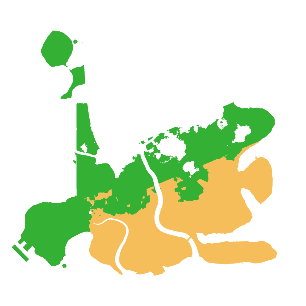 Biome Rust Map: Procedural Map, Size: 3000, Seed: 813921