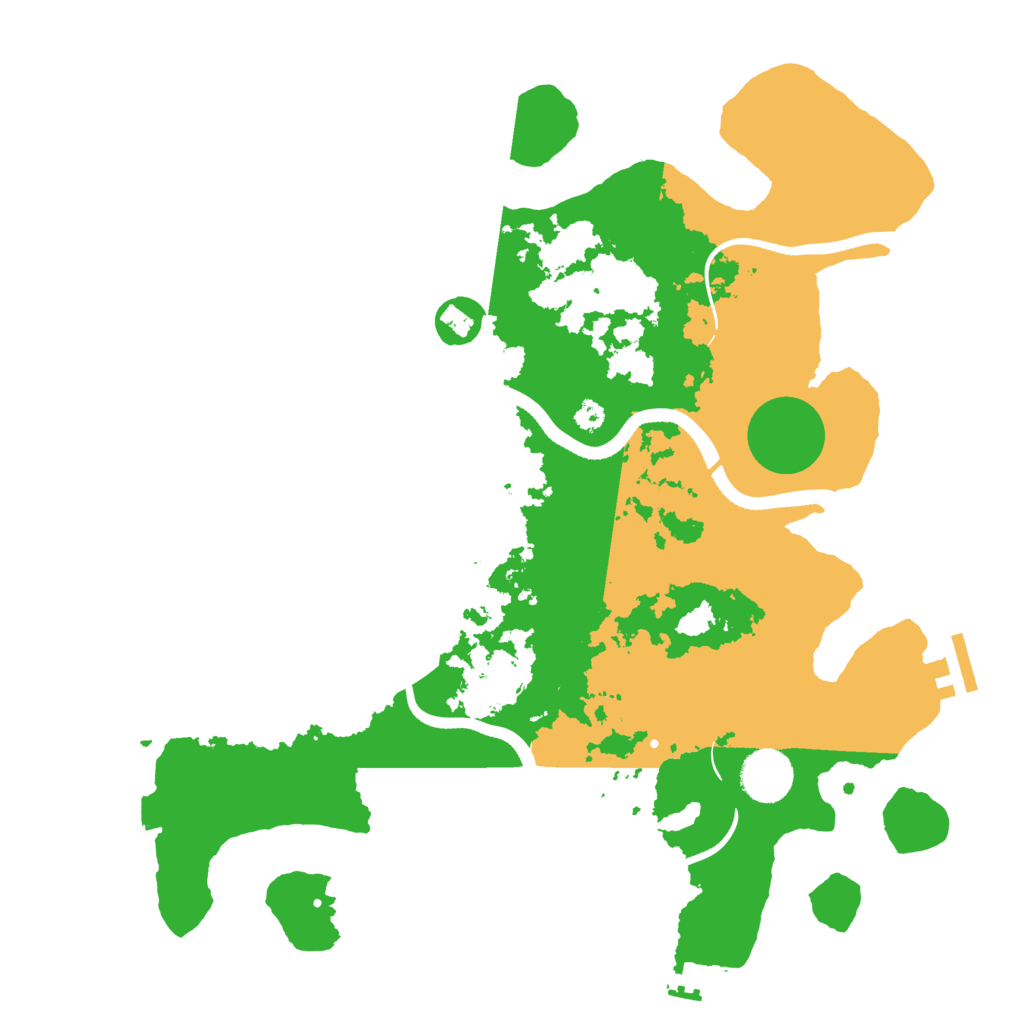 Biome Rust Map: Procedural Map, Size: 3500, Seed: 17111976