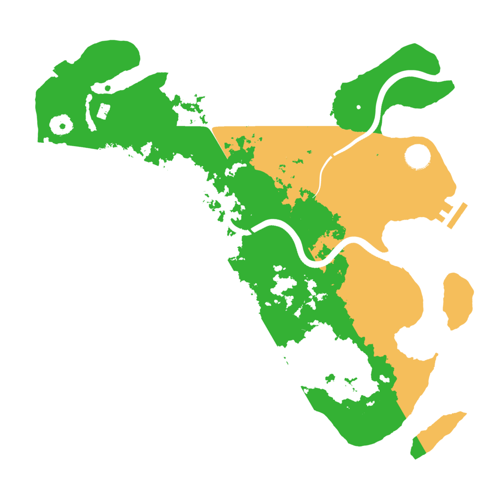 Biome Rust Map: Procedural Map, Size: 3500, Seed: 47705424