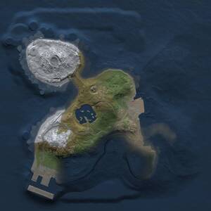 Thumbnail Rust Map: Procedural Map, Size: 1600, Seed: 8008, 3 Monuments