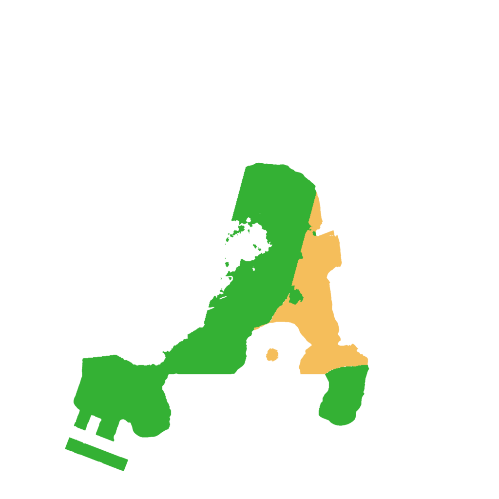 Biome Rust Map: Procedural Map, Size: 1600, Seed: 8008