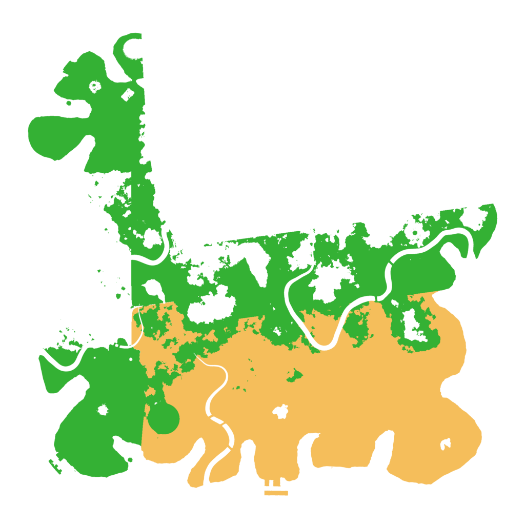 Biome Rust Map: Procedural Map, Size: 4500, Seed: 2025110215
