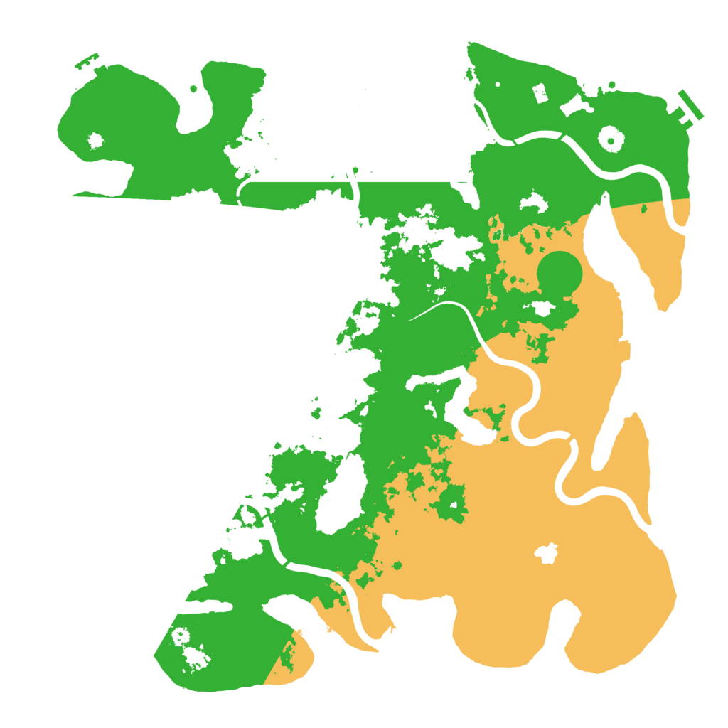 Biome Rust Map: Procedural Map, Size: 4250, Seed: 28341
