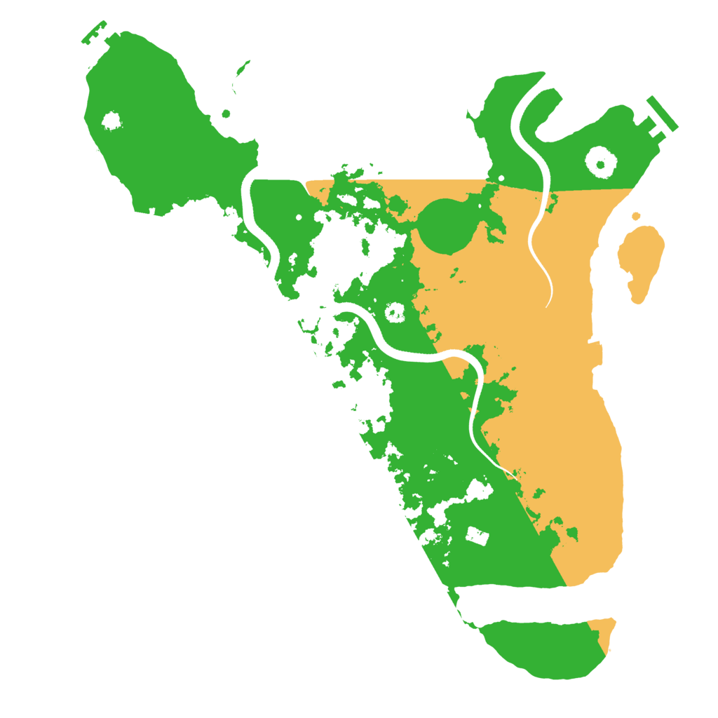 Biome Rust Map: Procedural Map, Size: 3500, Seed: 914842550