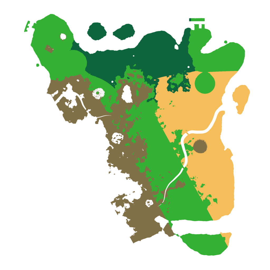 Biome Rust Map: Procedural Map, Size: 3500, Seed: 914842550