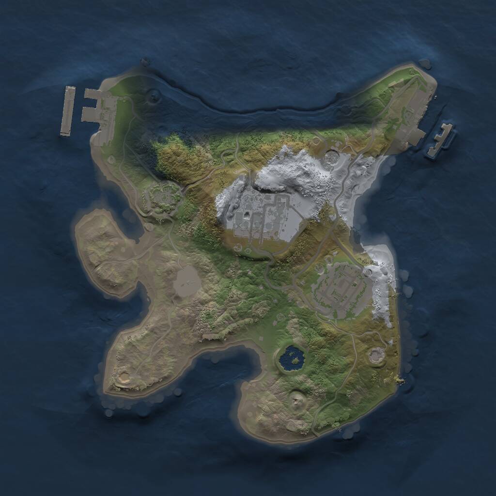 Rust Map: Procedural Map, Size: 2010, Seed: 954684207, 7 Monuments