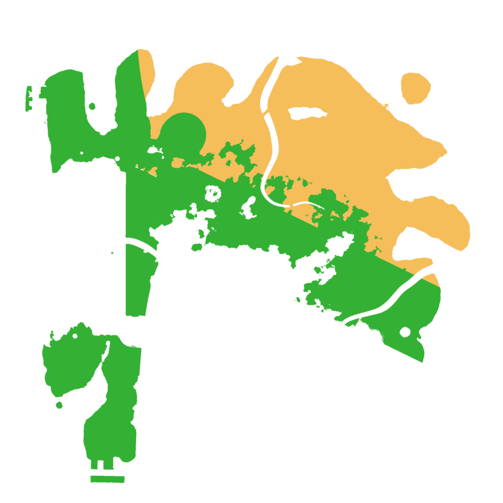 Biome Rust Map: Procedural Map, Size: 3000, Seed: 61769