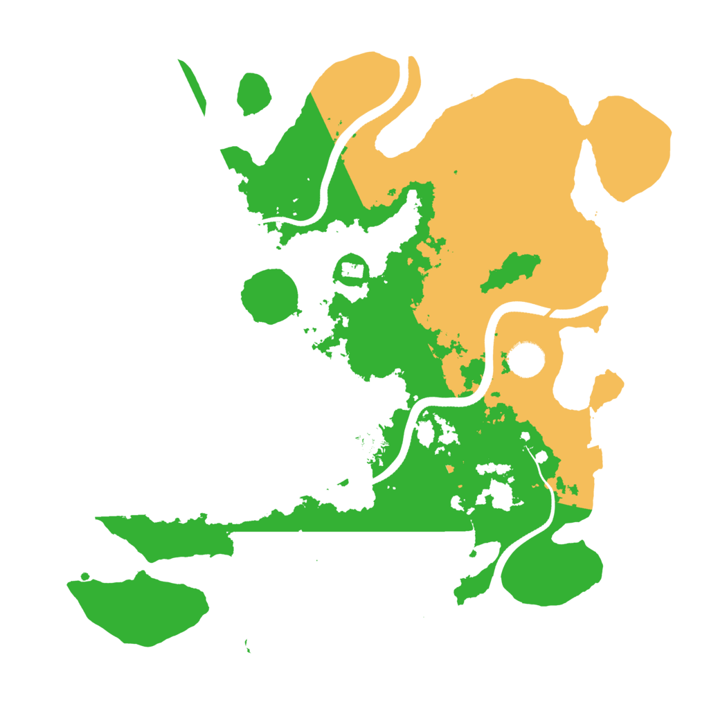 Biome Rust Map: Procedural Map, Size: 3500, Seed: 46831553
