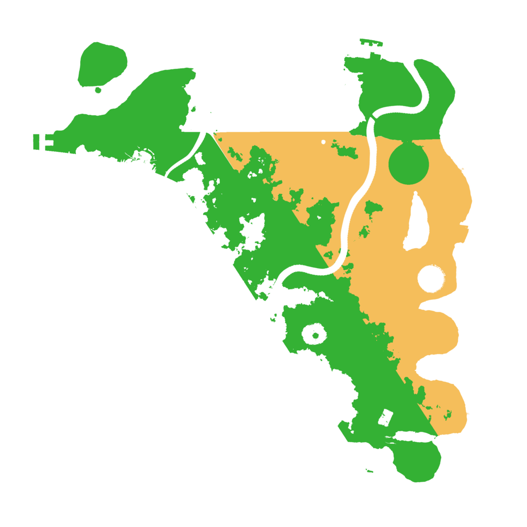 Biome Rust Map: Procedural Map, Size: 3450, Seed: 8864