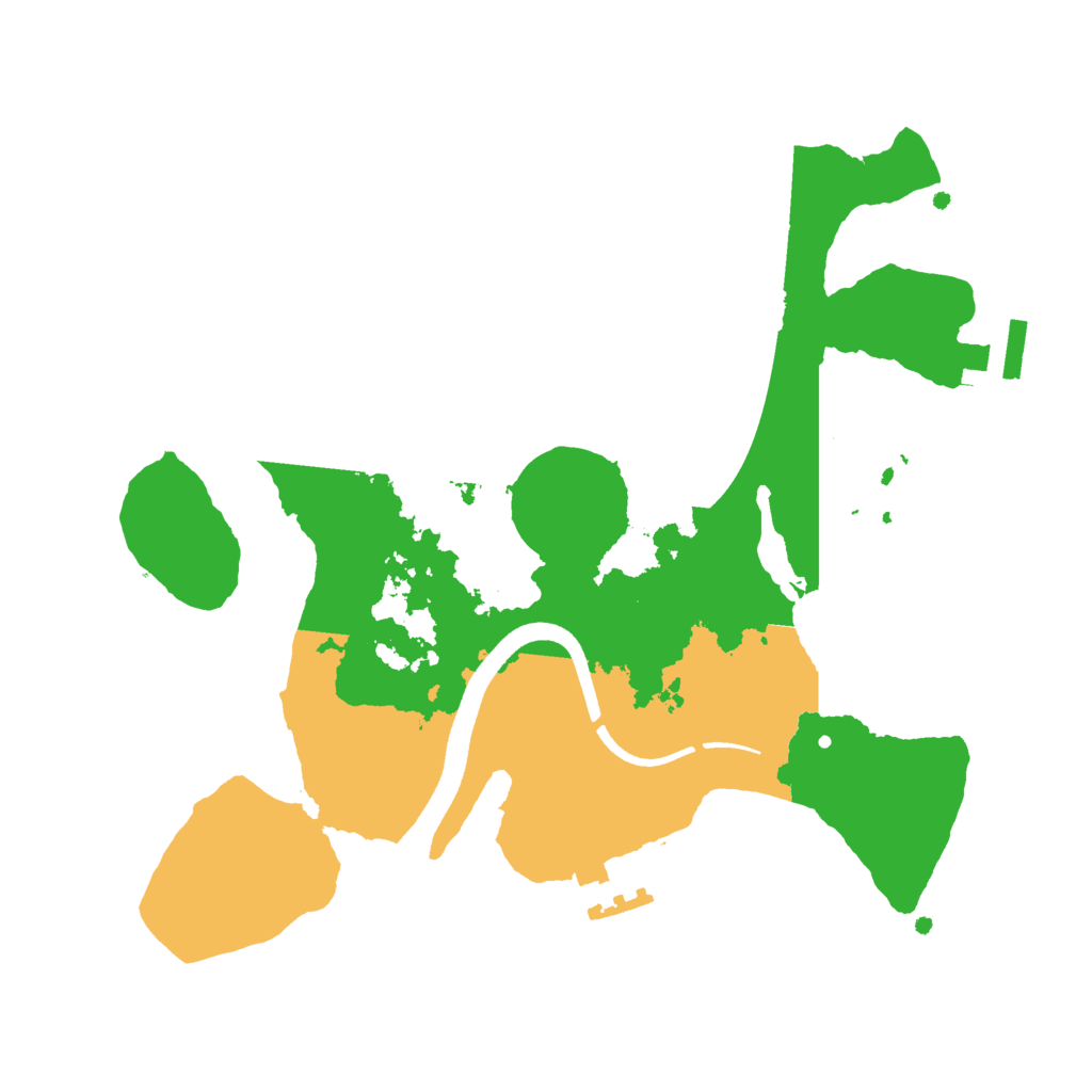 Biome Rust Map: Procedural Map, Size: 2500, Seed: 749480005