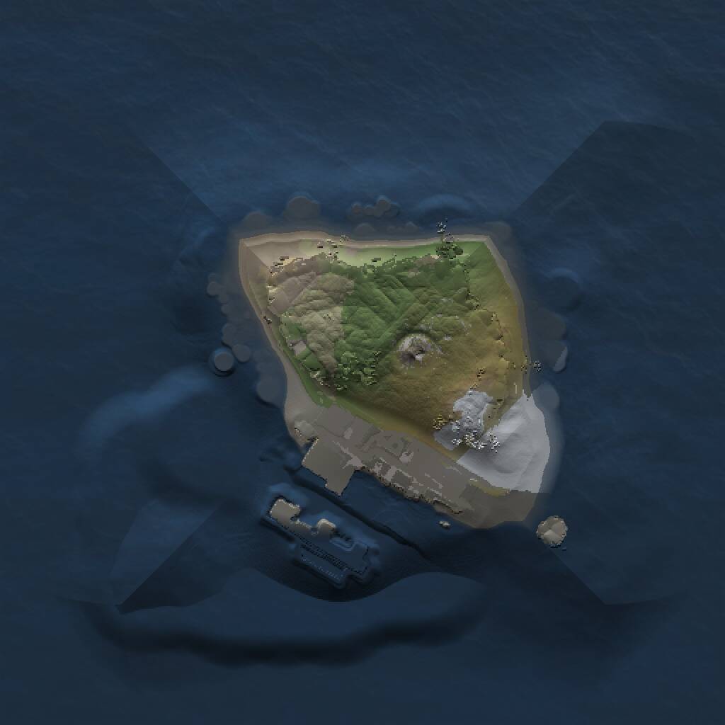 Rust Map: Procedural Map, Size: 1000, Seed: 324332925, 2 Monuments