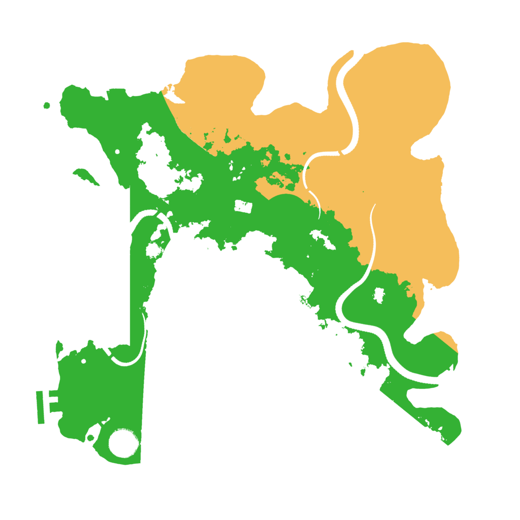 Biome Rust Map: Procedural Map, Size: 3200, Seed: 747815744