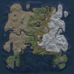 Thumbnail Rust Map: Procedural Map, Size: 4250, Seed: 21446652, 16 Monuments