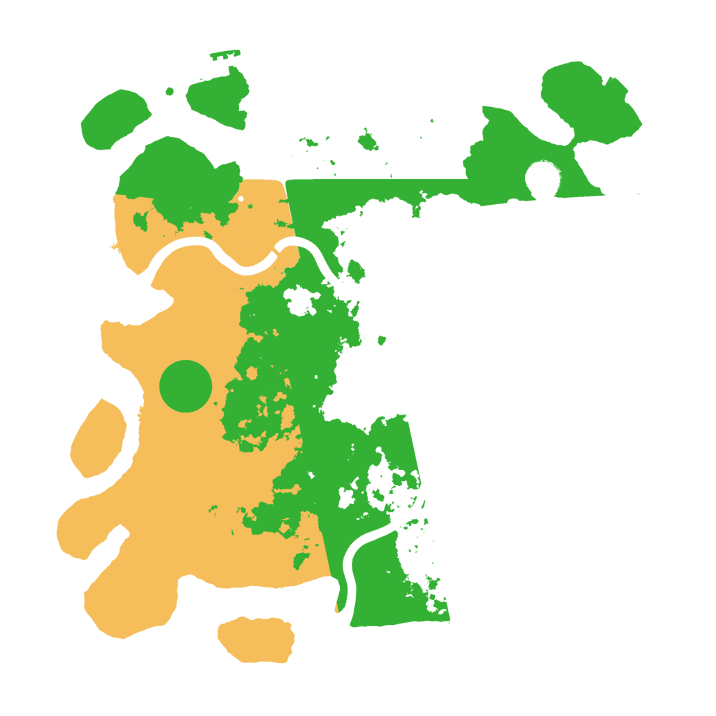 Biome Rust Map: Procedural Map, Size: 3600, Seed: 461242863