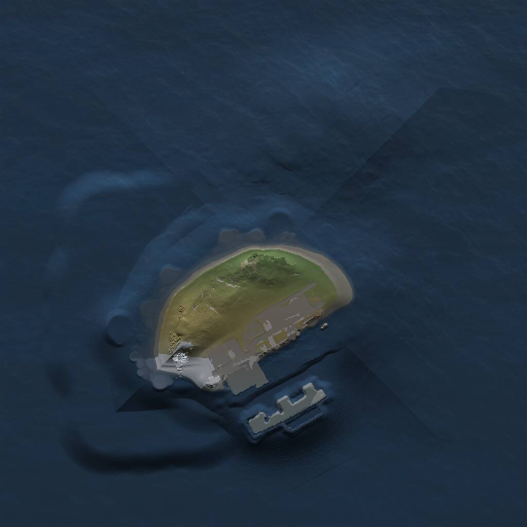 Rust Map: Procedural Map, Size: 1000, Seed: 13345, 2 Monuments