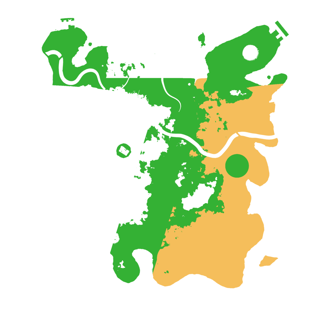 Biome Rust Map: Procedural Map, Size: 3500, Seed: 636457519
