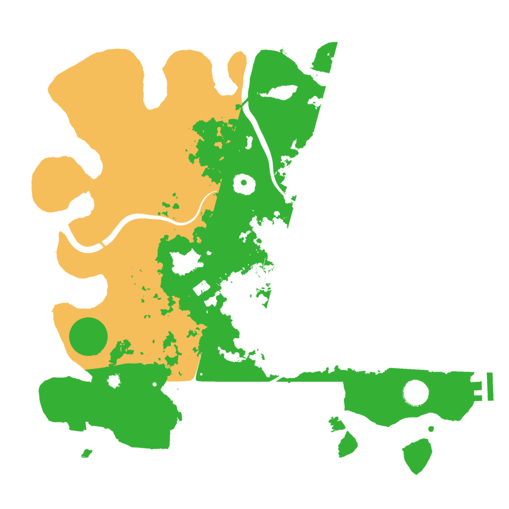 Biome Rust Map: Procedural Map, Size: 3500, Seed: 70233