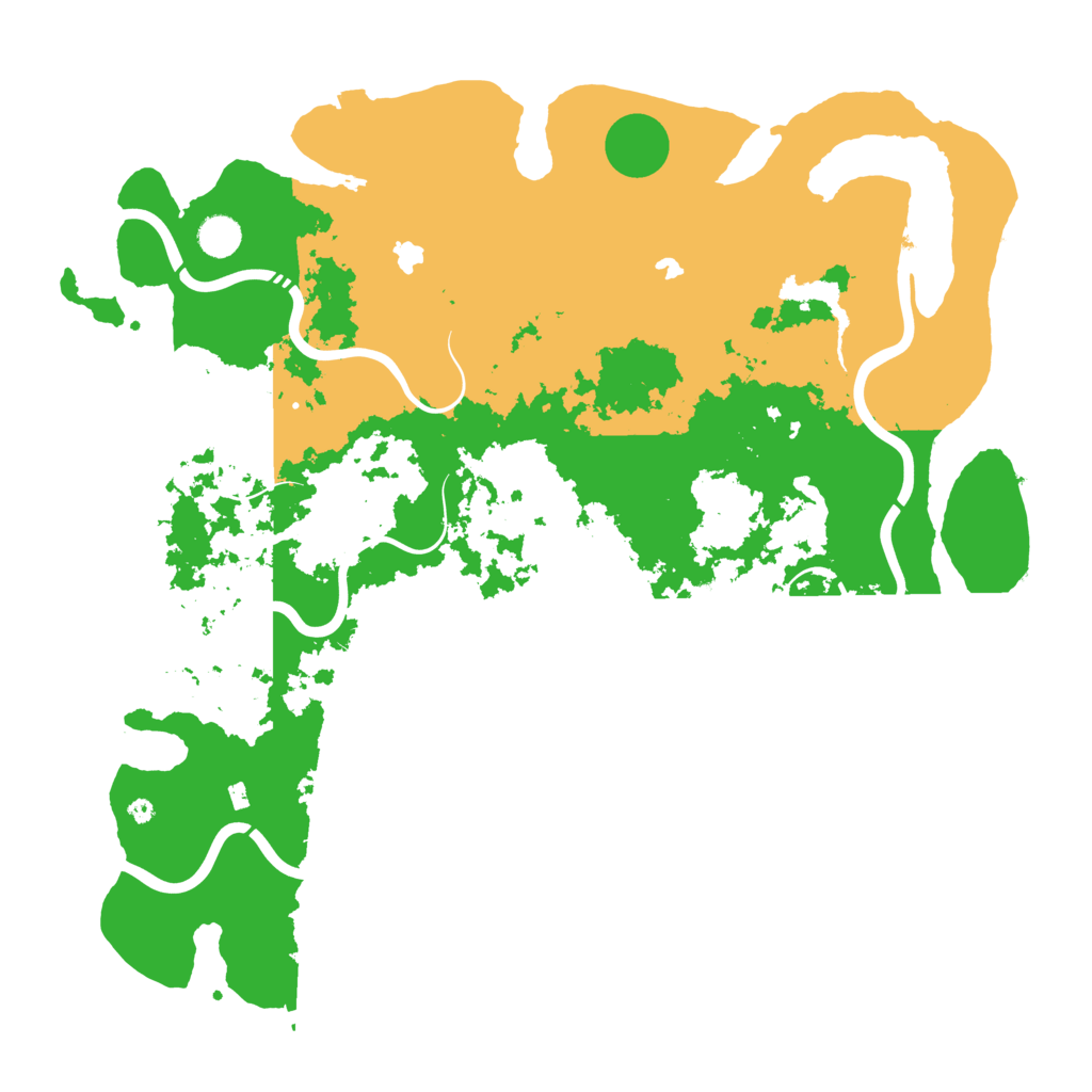 Biome Rust Map: Procedural Map, Size: 4500, Seed: 8134595