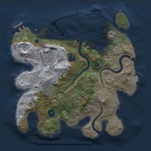 Thumbnail Rust Map: Procedural Map, Size: 3000, Seed: 139506506, 12 Monuments