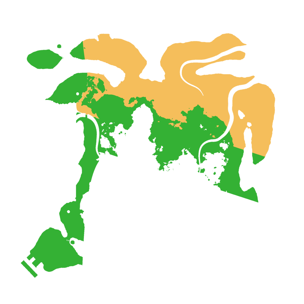 Biome Rust Map: Procedural Map, Size: 3000, Seed: 78898