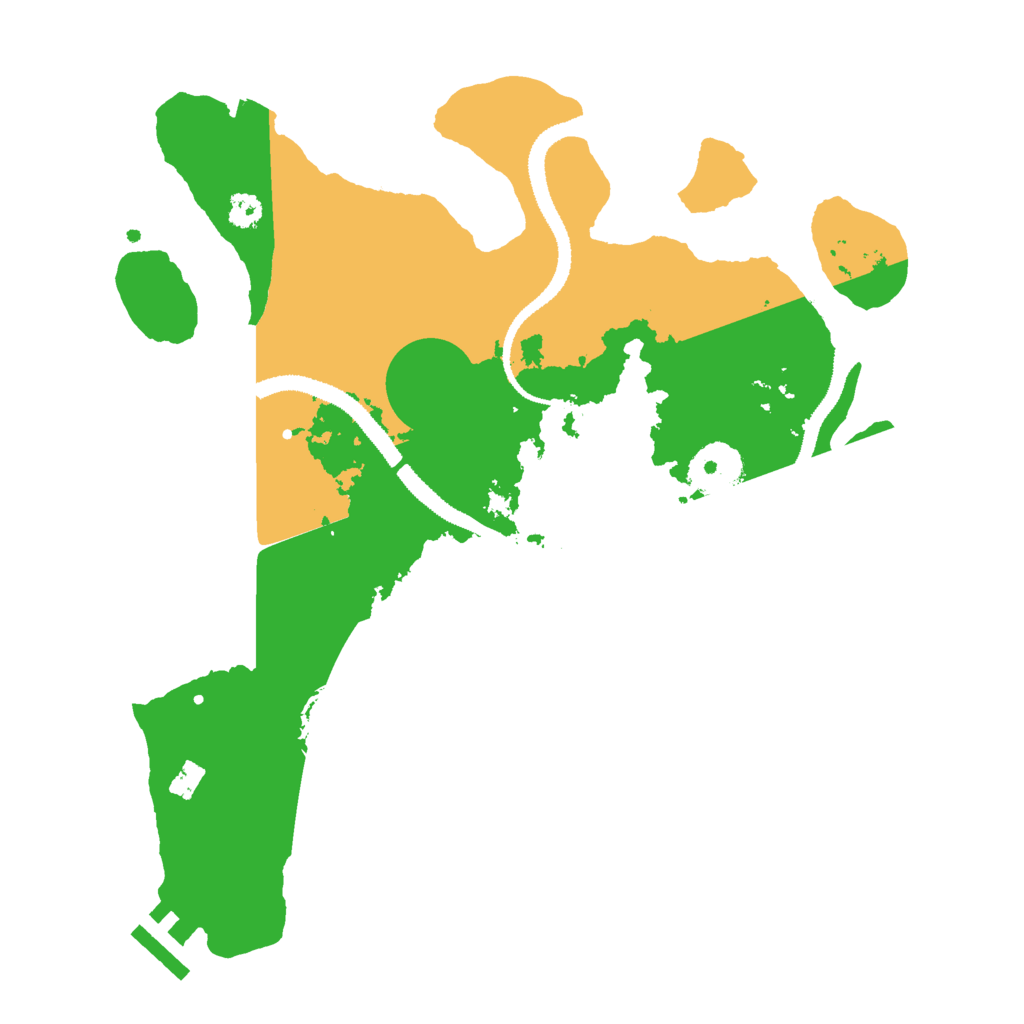 Biome Rust Map: Procedural Map, Size: 3000, Seed: 79154958