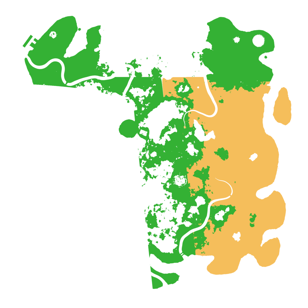 Biome Rust Map: Procedural Map, Size: 4500, Seed: 530997750