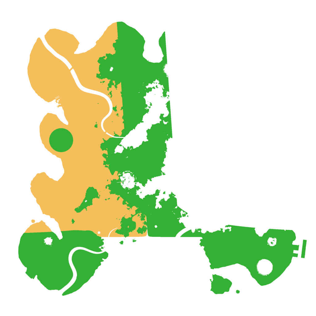 Biome Rust Map: Procedural Map, Size: 3500, Seed: 1238716174