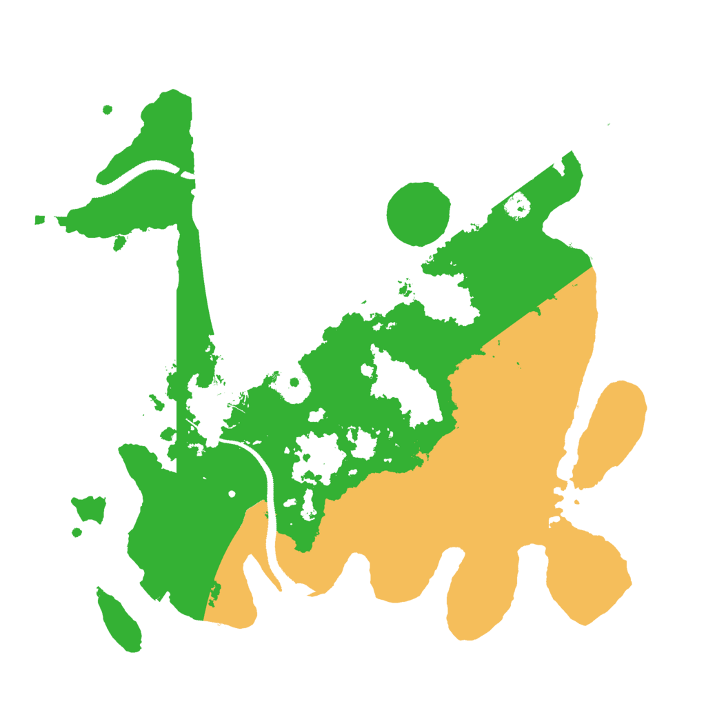 Biome Rust Map: Procedural Map, Size: 3000, Seed: 95866