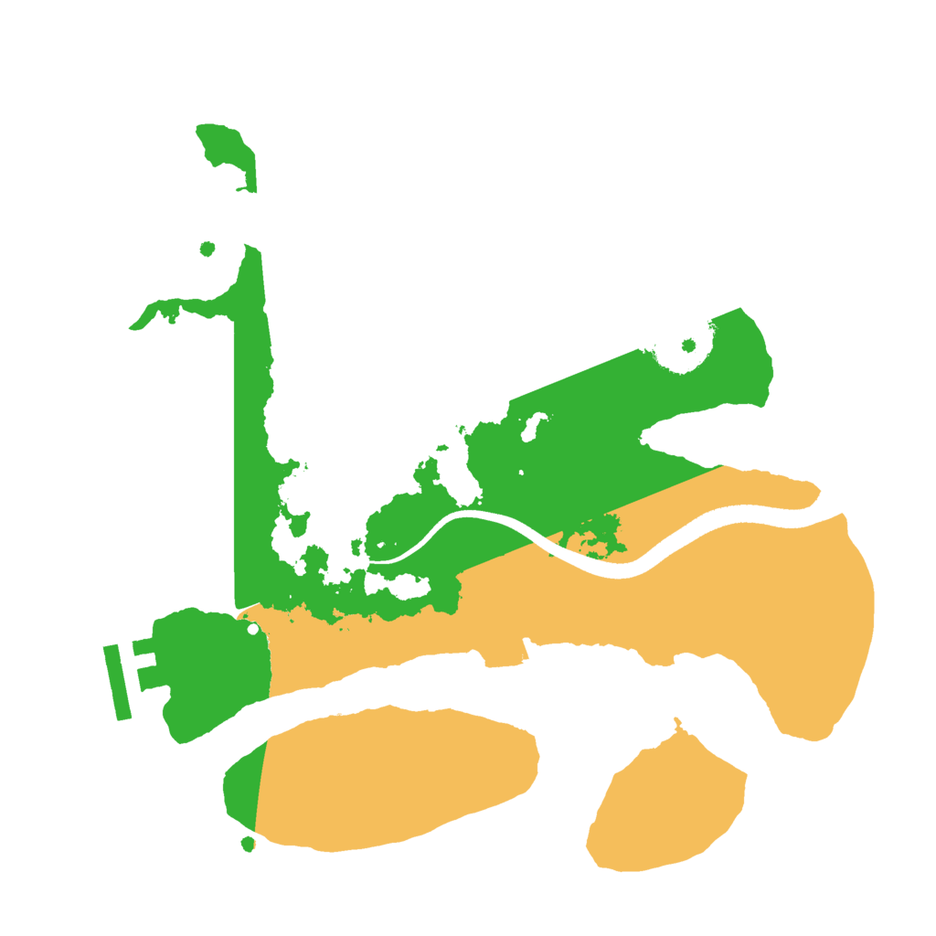 Biome Rust Map: Procedural Map, Size: 2500, Seed: 1493287580