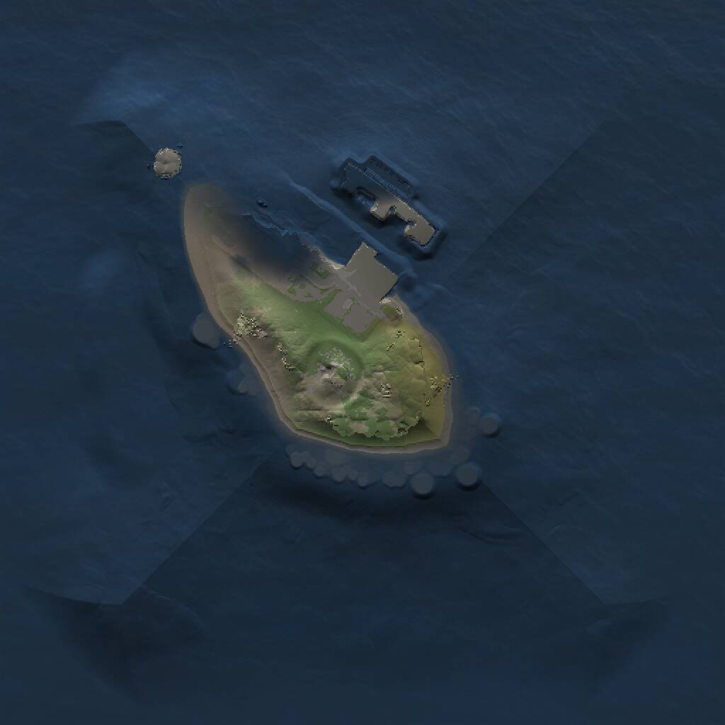 Rust Map: Procedural Map, Size: 1000, Seed: 425288394, 2 Monuments