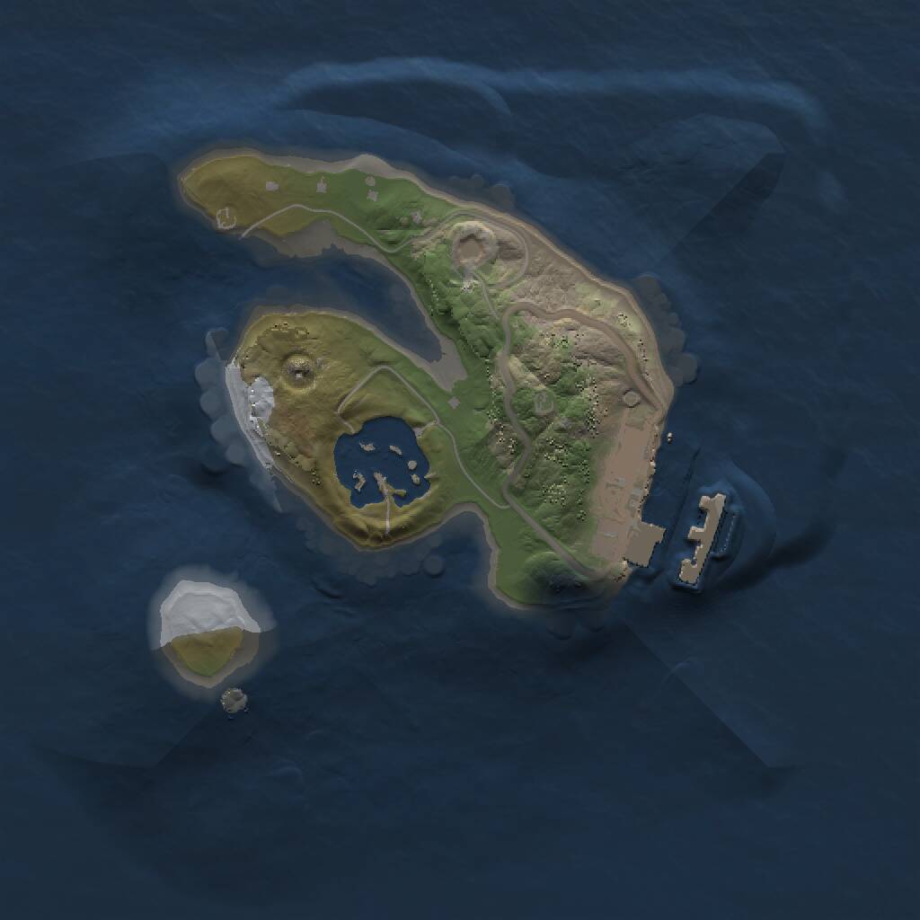 Rust Map: Procedural Map, Size: 1500, Seed: 345346, 3 Monuments