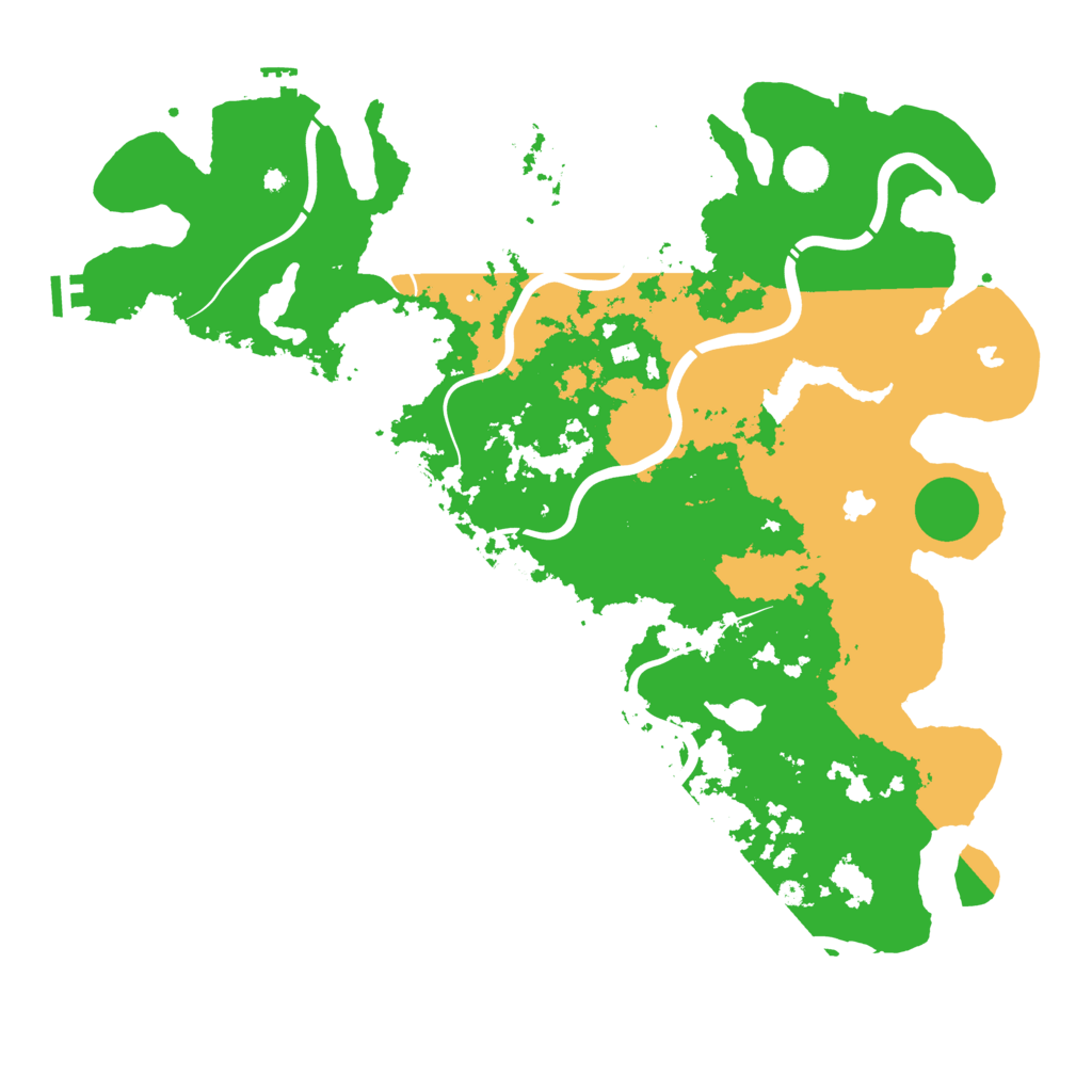 Biome Rust Map: Procedural Map, Size: 4500, Seed: 1209952830